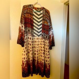 Buckle Gimmicks Paisley Kimono